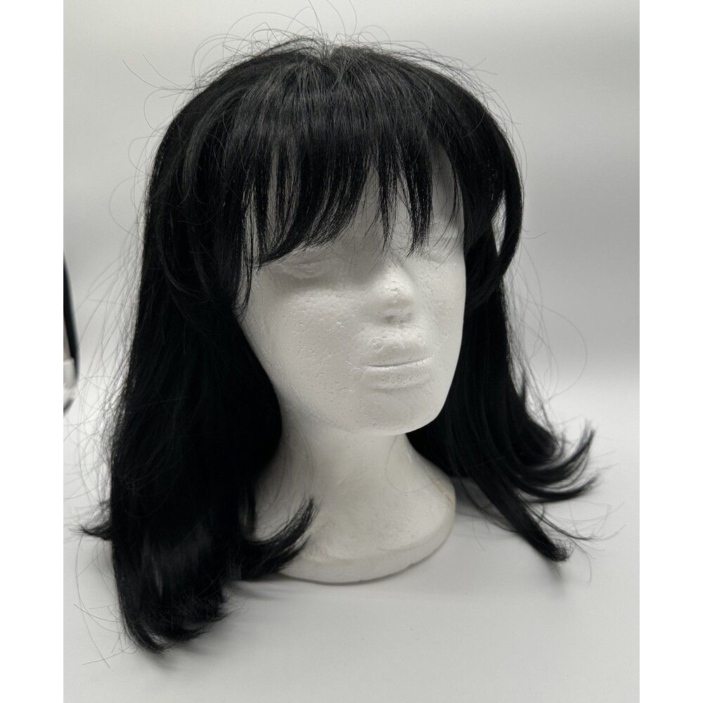 Bobbi Boss Midway Shoulder Length w Bangs Black Synthetic Wig Adjustable